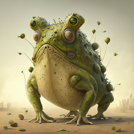 Concept Art Cute Fantasy Frogの素材