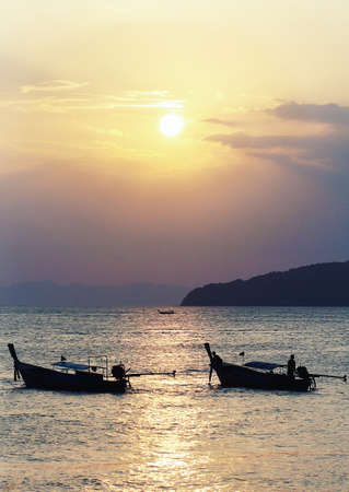Beautiful sunset in Thailandの写真素材