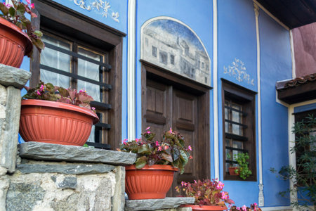 Plovdiv, Bulgaria - Oct 27, 2022: Hindliyan House in the Old Town of Plovdiv, Bulgaria.のeditorial素材