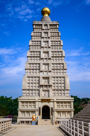 Kaohsiung, Taiwan - Jan 9, 2024: Fo Guang Shan Buddha Museum.のeditorial素材