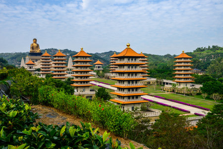 Kaohsiung, Taiwan - Jan 9, 2024: Fo Guang Shan Buddha Museum.のeditorial素材