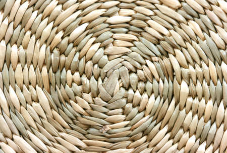 Round wicker backgroundの写真素材