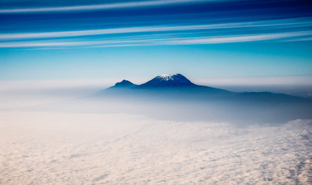 Mount Kilimanjaro from the skyの写真素材