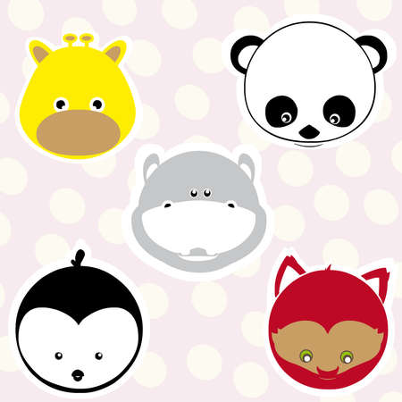 Zoo animalsのイラスト素材