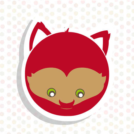cute foxのイラスト素材