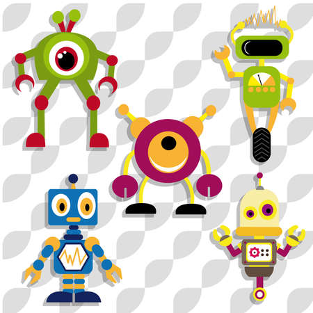 robotsのイラスト素材