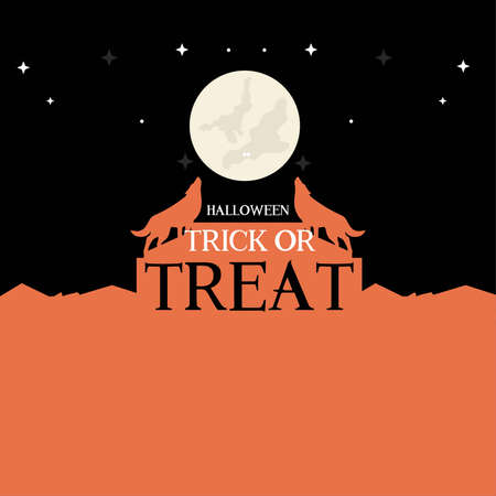 Halloween illustrationのイラスト素材