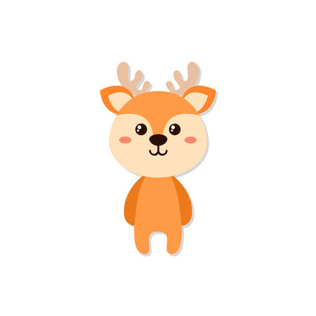 Cute Cartoon Deerのイラスト素材