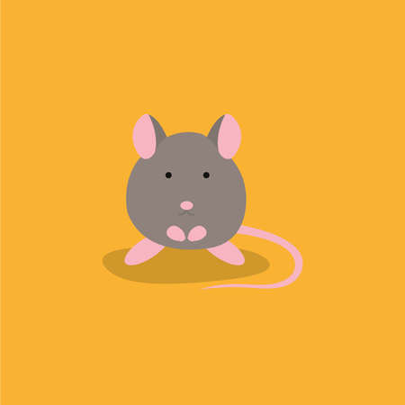 Cute cartoon mouseのイラスト素材