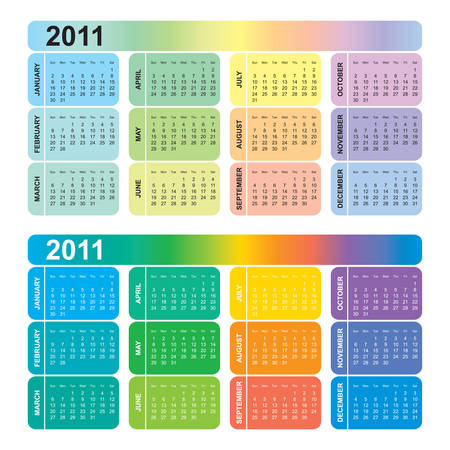 Calendar 2011のイラスト素材