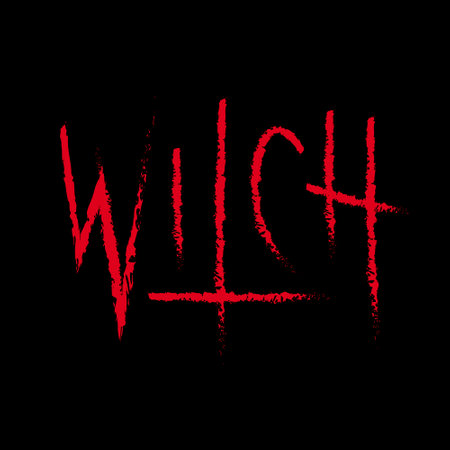 Witch. Hand drawn lettering. Vector illustration for your designのイラスト素材