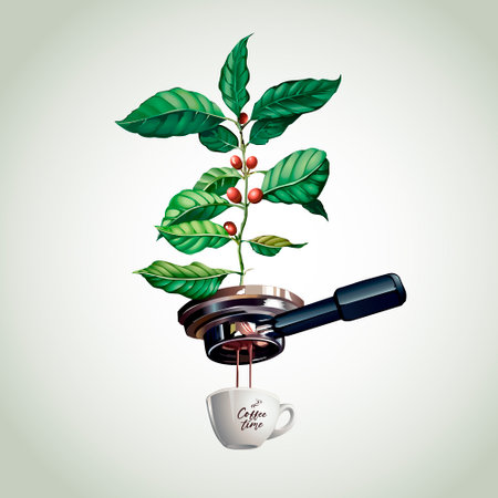 Art Poster Coffee Lover Espressoのイラスト素材