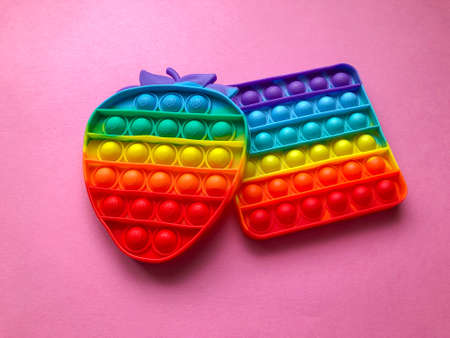 Colorful popping fidget toys
