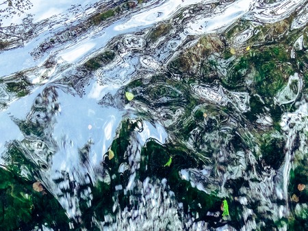 texture of water in motionの写真素材