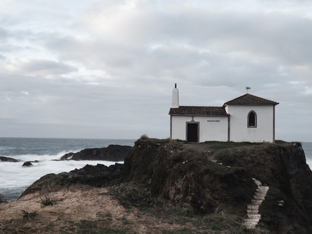 Views of the Chapel of the Virgin of the Portの写真素材