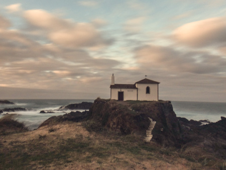 Views of the Chapel of the Virgin of the Portの写真素材
