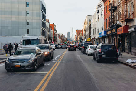 Street scene in Williamsburg, Brooklyn