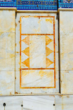 The side of the main temple at Dome of the rock.の写真素材