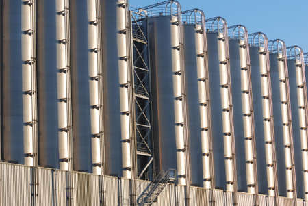 Bulk storage in the port of Antwerpの写真素材