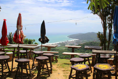 View over Phuket towards Karon beachの写真素材