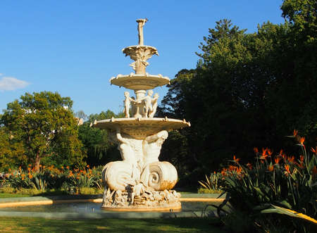 Large Fountain in the parkの写真素材