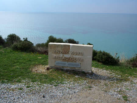 ANZAC cove, site of World War I landing of the ANZACs on the Gallipoli peninsula in Turkey.のeditorial素材