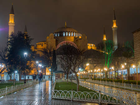 Hagia Sophia is now a museum in Istanbul, Turkeyのeditorial素材
