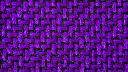 texture of black and purple fabric forming a ladder pattern.の写真素材