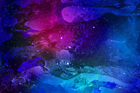 cosmos background in several colors. space background for designの写真素材