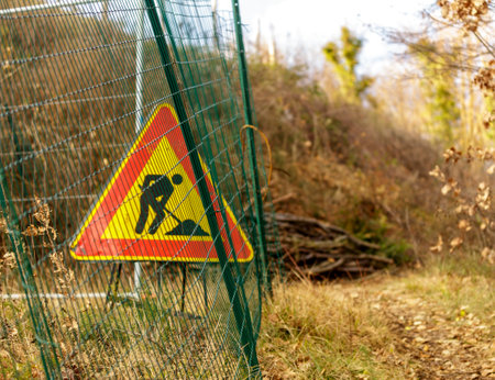 Work in progress in a wood.の写真素材