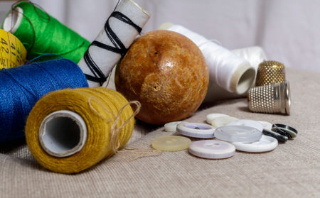 A sewing setの写真素材