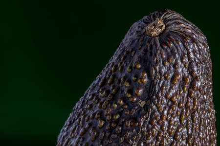 Close up view of a dusty avocado