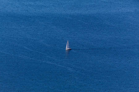 A sailboat on Lake Garda