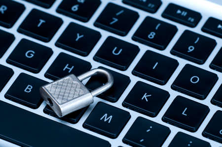 A secure home banking conceptの写真素材