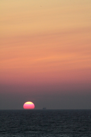 sunset sicilyの写真素材