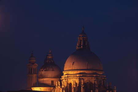 Basilica of Santa Maria della Salute in Venice, Italyの写真素材