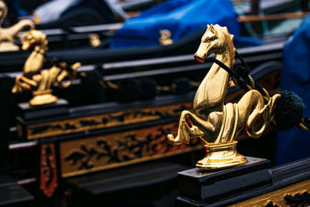 Decoration of gondolas in Venice, Italy