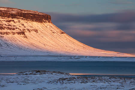 Vesturland, Iceland, North Atlantic Oceanの写真素材