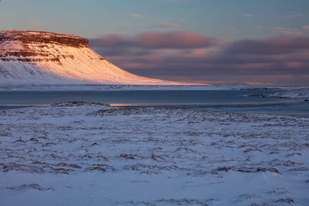 Vesturland, Iceland, North Atlantic Oceanの写真素材