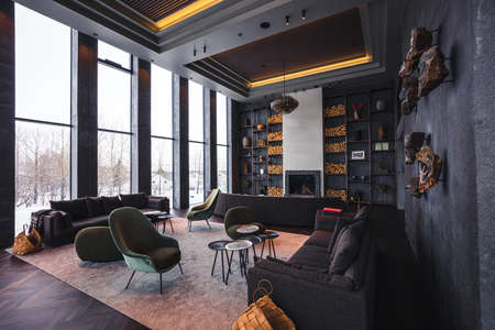 Some elements of scandinavian interior design houseのeditorial素材