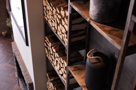 Some elements of scandinavian interior design houseの写真素材