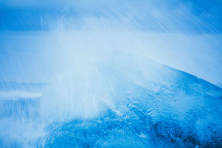 Diamond beach, Iceland, North Atlantic Oceanの写真素材