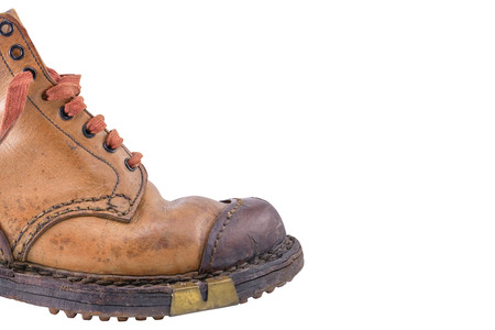 old leather bootの写真素材