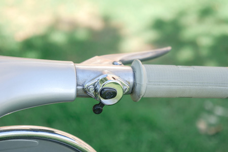 scooter handlebar gripsの写真素材