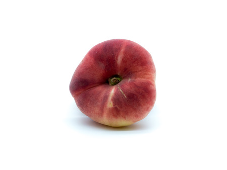 a particular variety of peach, the tabacchiere peach.の写真素材
