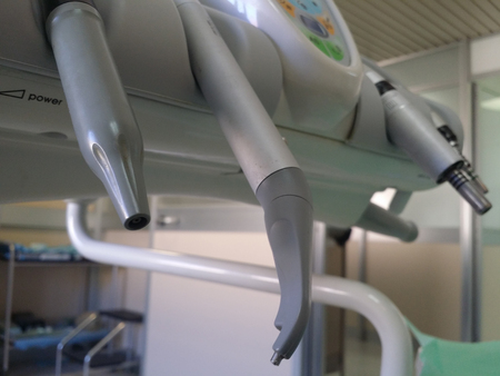 the dentist equipment at the dentist's studioの写真素材