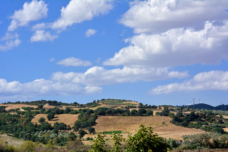 a country ladscape in the south of italyの写真素材