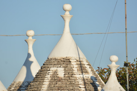 italian trulli in the south of italy, near alberobelloの写真素材