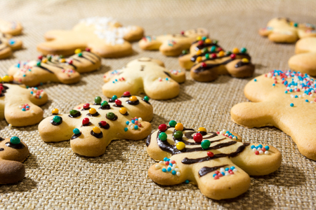 Italian Homemade Traditional Biscuits Without Butterの写真素材