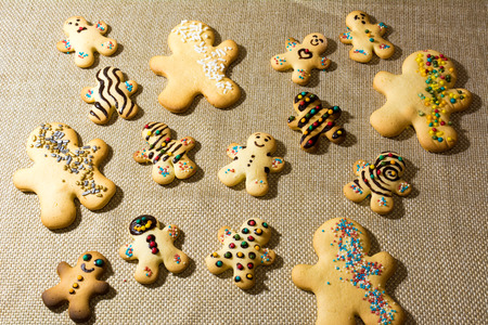 Italian Homemade Traditional Biscuits Without Butterの写真素材